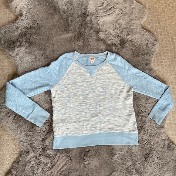 Light Blue Raglan Style Sweatshirt - Picture 9 of 11